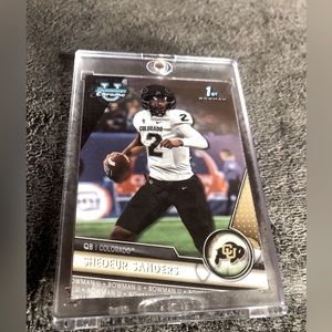 SHEDEUR SANDERS - 2023 Bowman Chrome University 1st Rookie - COLORADO RC